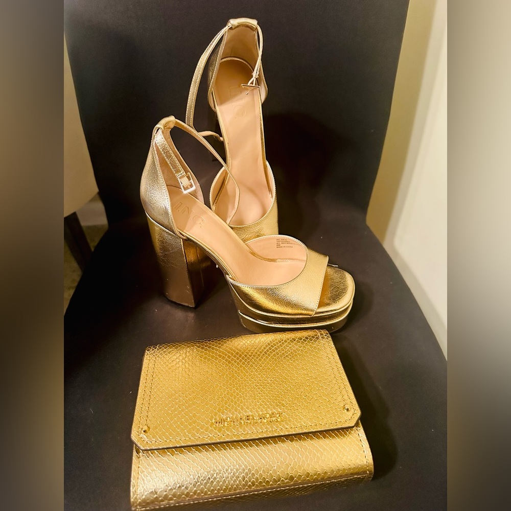 Inc Platform Heels With Matching Michael Kors Bag - image 3
